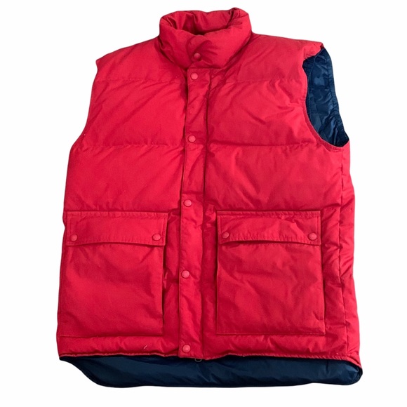 Eddie Bauer Goose Down Quilted Red 